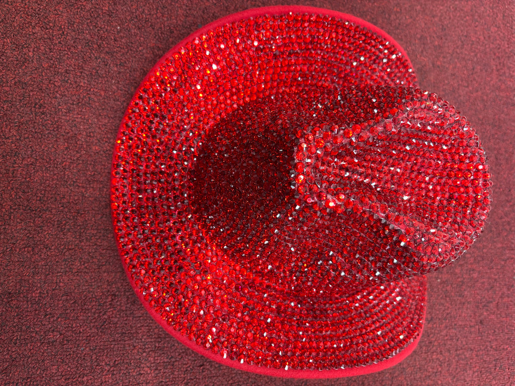 Bling Cowgirl Cowboy Hat Red