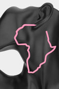 Africa Map Earrings Pink