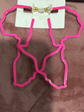 Africa Map Earrings Fuchsia